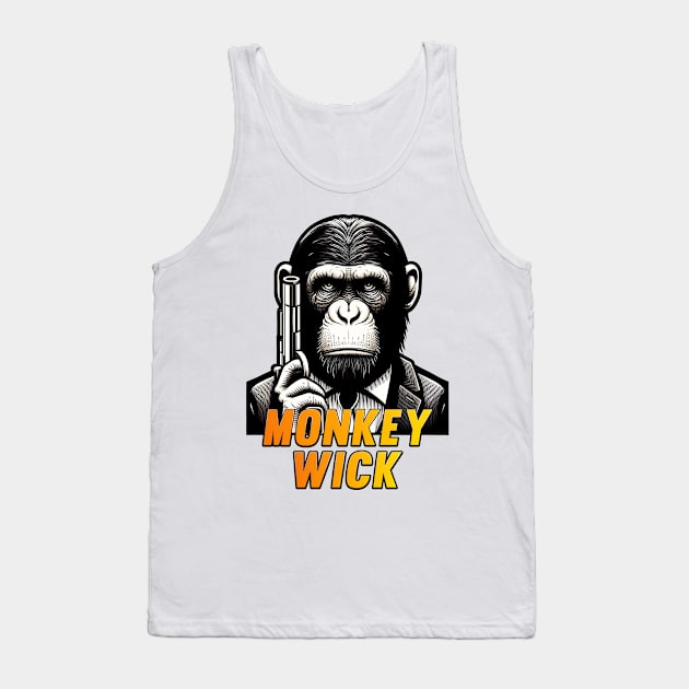 Monkey Wick Tank Top by Rawlifegraphic